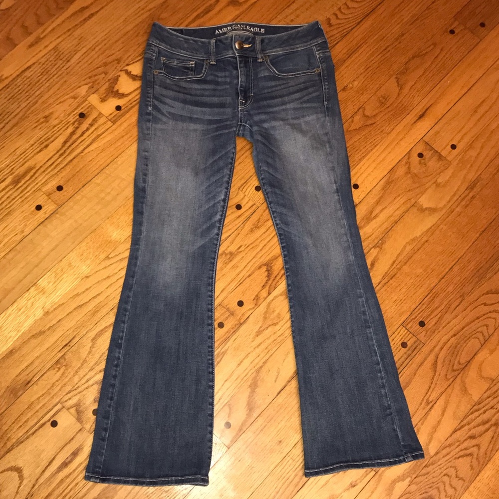 AMERICAN EAGLE KICK BOOT CUT JEANS 6 S WOMENS